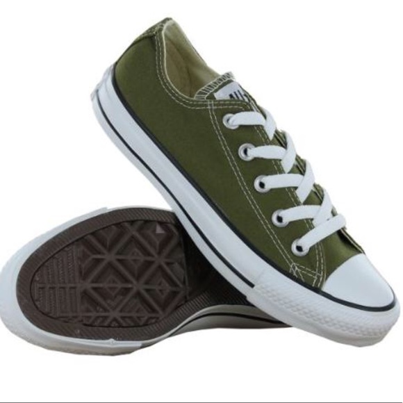 olive converse low top